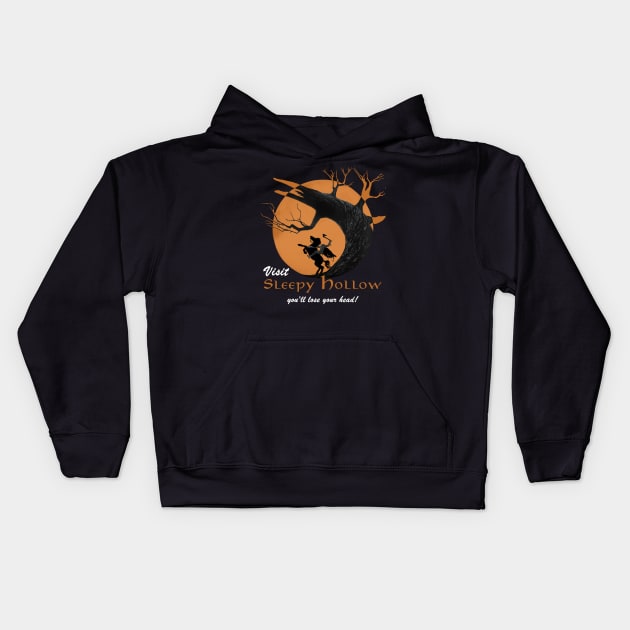 Visit Sleepy Hollow Kids Hoodie by DistractedGeek